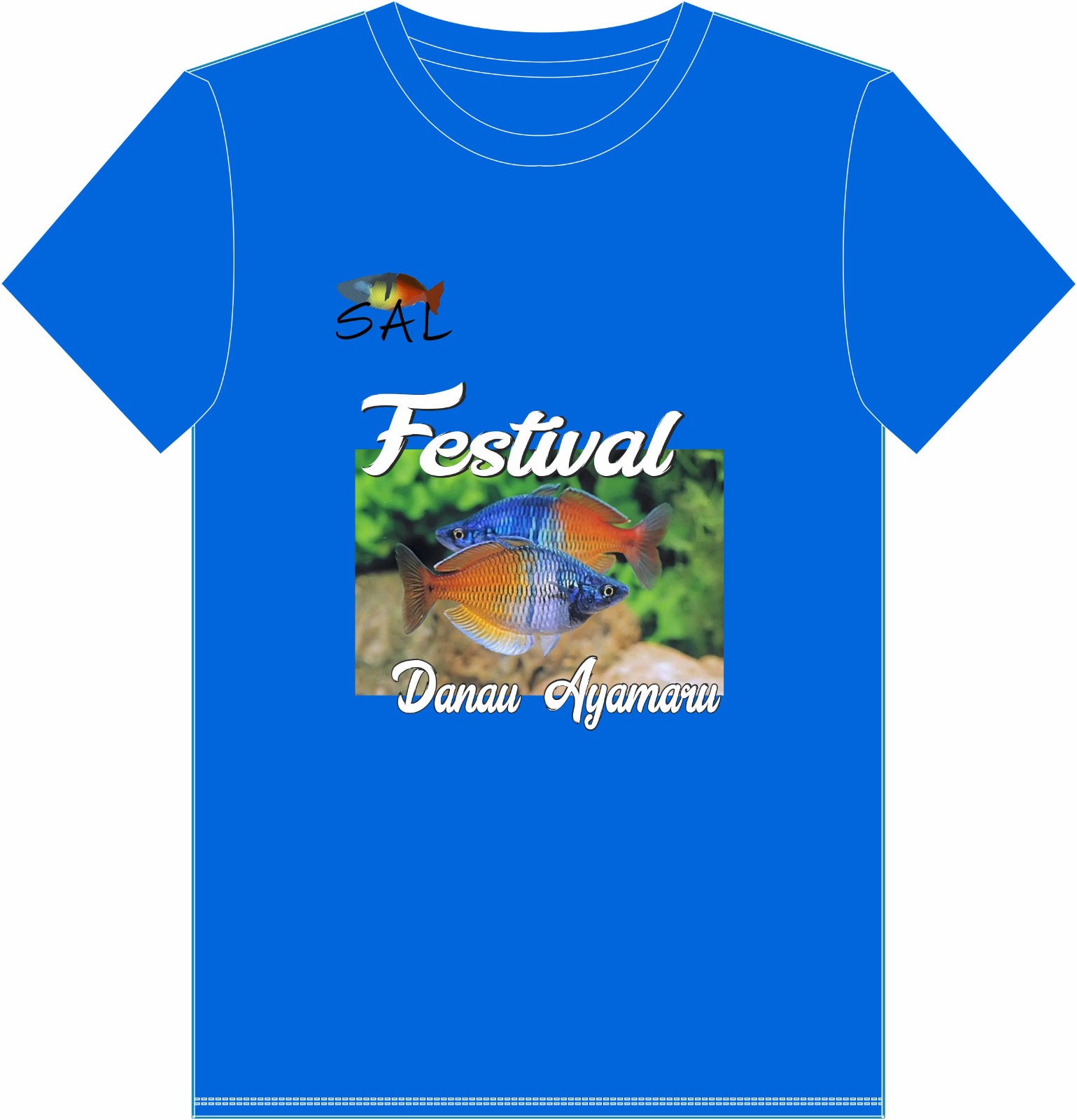 T-Shirt Biru Danau Ayamaru
